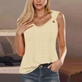 thumbnail image 1 of QUINDOS Womens Tank Tops Plus Size Summer Exercise Yellow Fashion Printed Sleeveless Blouse Round Neck Casual Womens Camisoles, 1 of 6