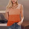 thumbnail image 1 of QUINDOS Womens Tank Tops Plus Size Ribbed Orange Tank Summer T Shirts Round Neck Sleeveless Casual Loose Blouses Womens Camisoles 2025, 1 of 4