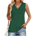 thumbnail image 1 of Royisotas Womens Tank Tops Summer Sleeveless V-neck Army Green Tops Casual Beach Camisoles for Women, 1 of 6
