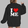 thumbnail image 1 of QUINDOS Womens Valentine Sweatshirts Casual Long Sleeve Love Gift for Wife Round Neck Girls Valentines Day Shirt Pullover, 1 of 4