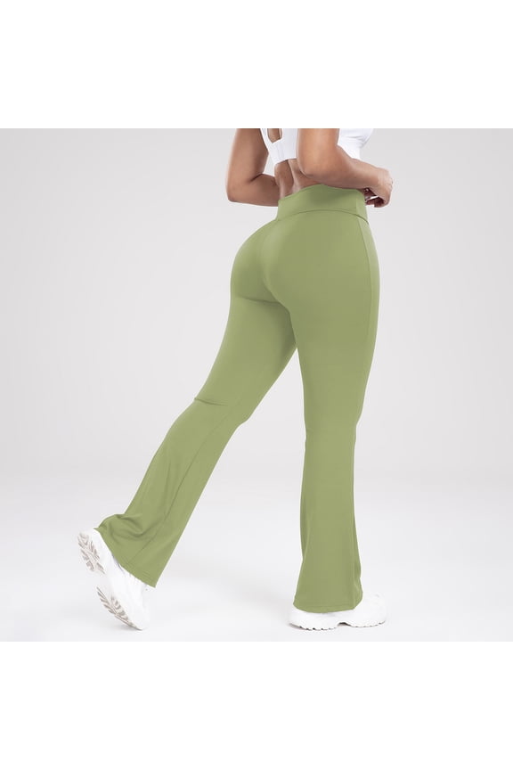 Yoga Pants for Women Flared Leg High Waist Stretch Tight Leggings Athletic Full Length Bootcut Pants