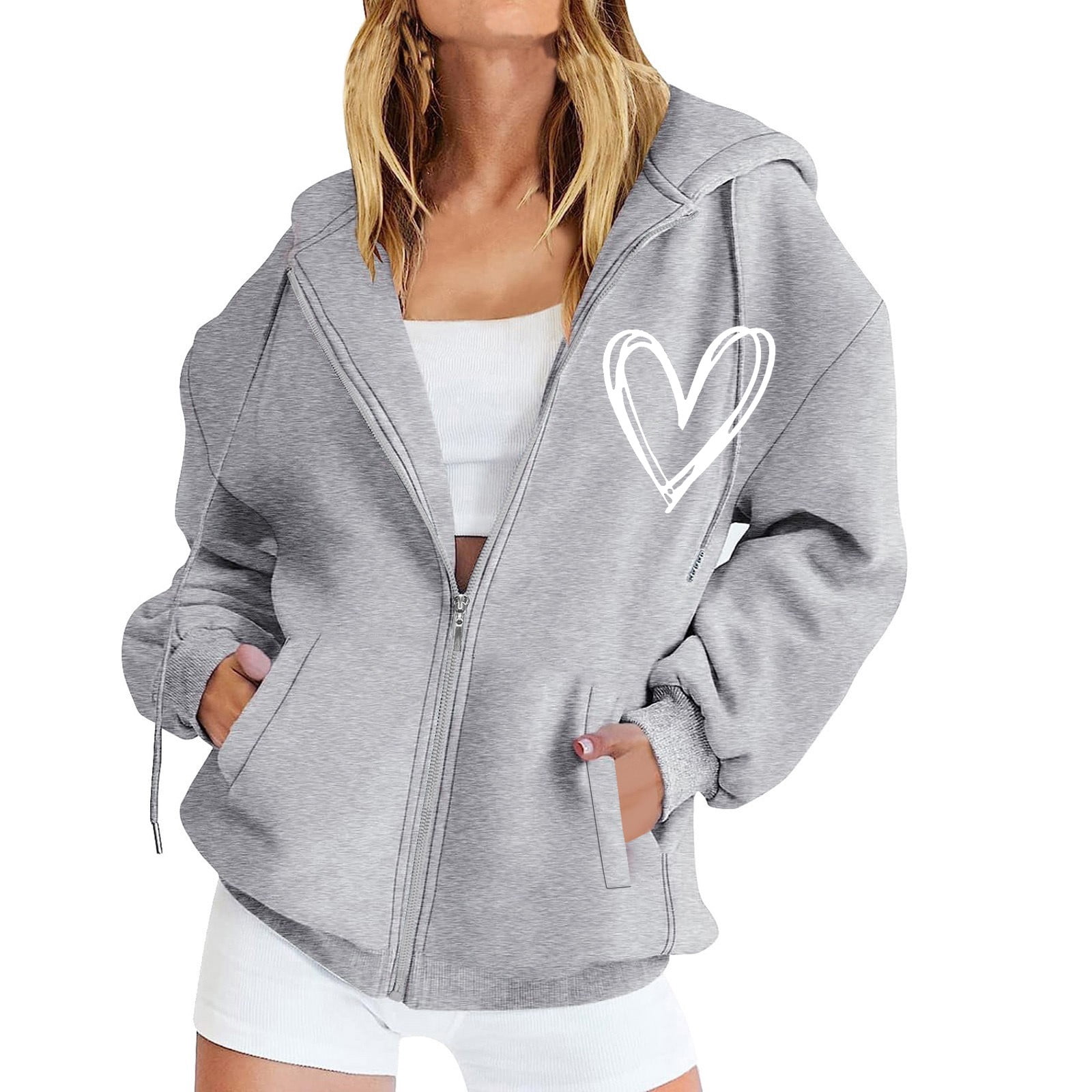 Plus Size Women Autumn Casual O-Neck Zipper Corduroy  Sweatshirt