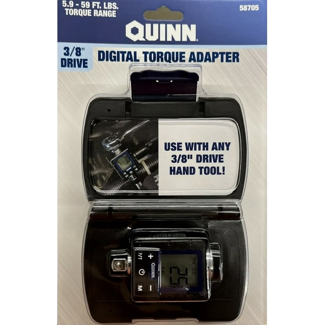 QUINN Digital Torque Adapter 3/8 in. Drive 5.959 ft. lb.