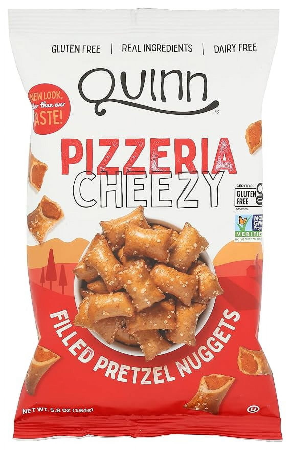 QUINN Pizzeria Cheezy Filled Pretzel Nuggets, 5.8 OZ(Packaging May Vary)