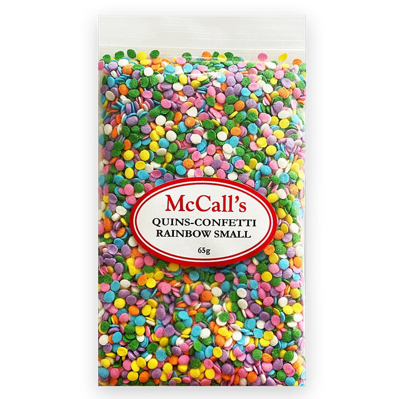 QUINS CONFETTI RAINBOW SMALL 1/8" 65 G