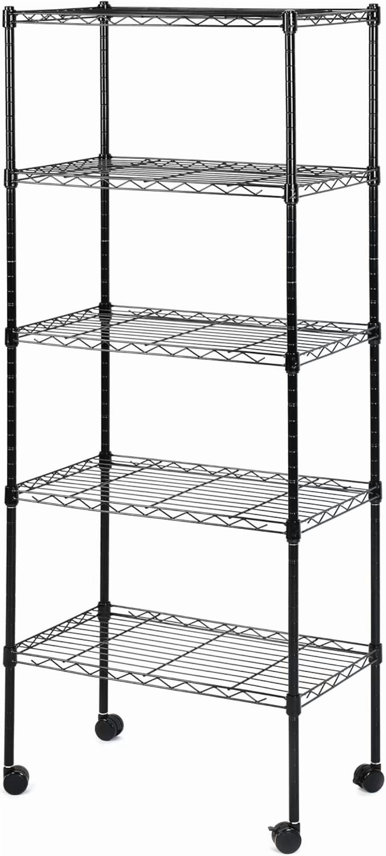 QUIOCOZY 5-Tier Heavy Duty Wire Storage Shelving Unit, Adjustable Metal