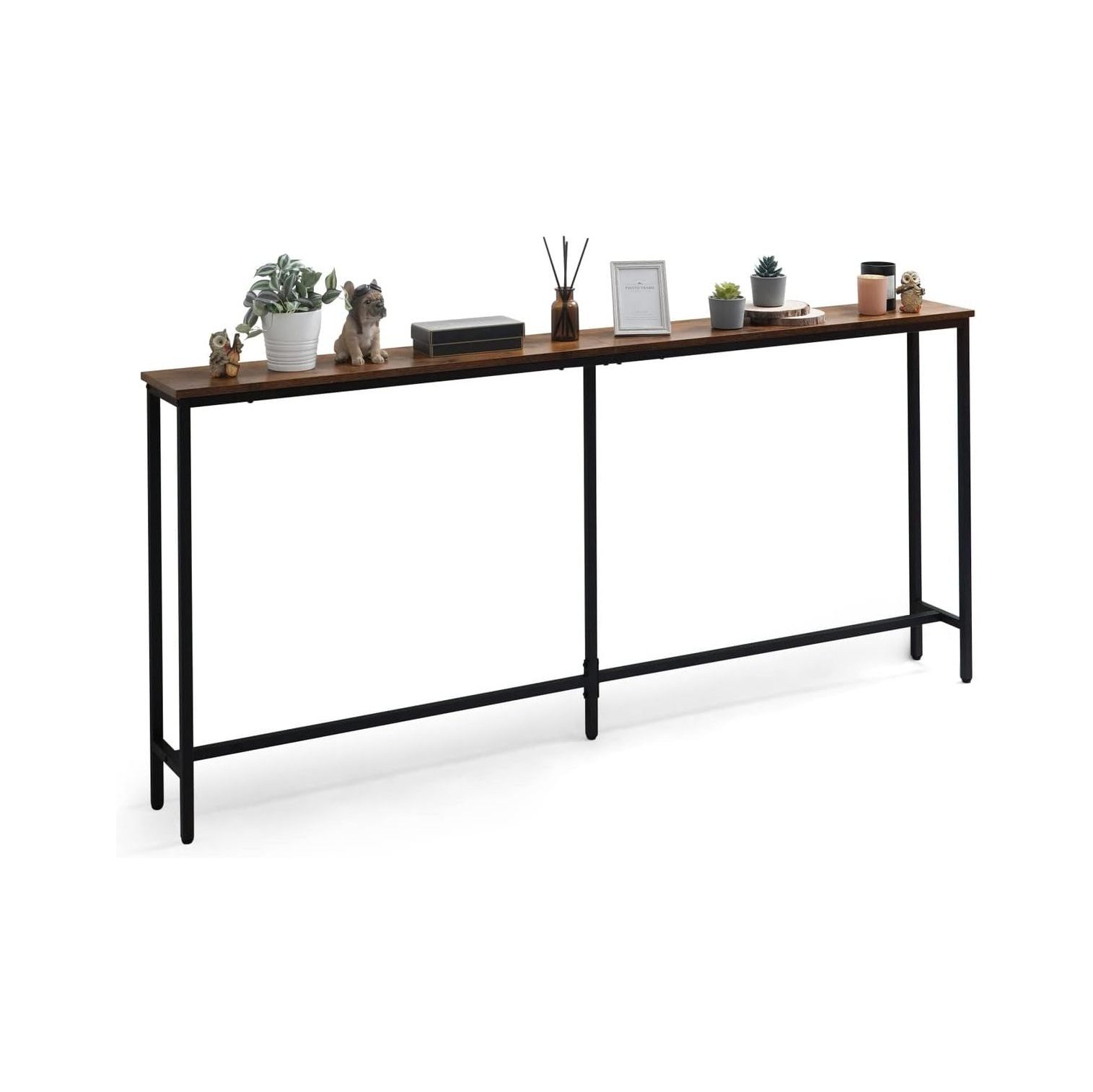 QUIRhait 71” Narrow Long Console Table for Entryway, Classic Design