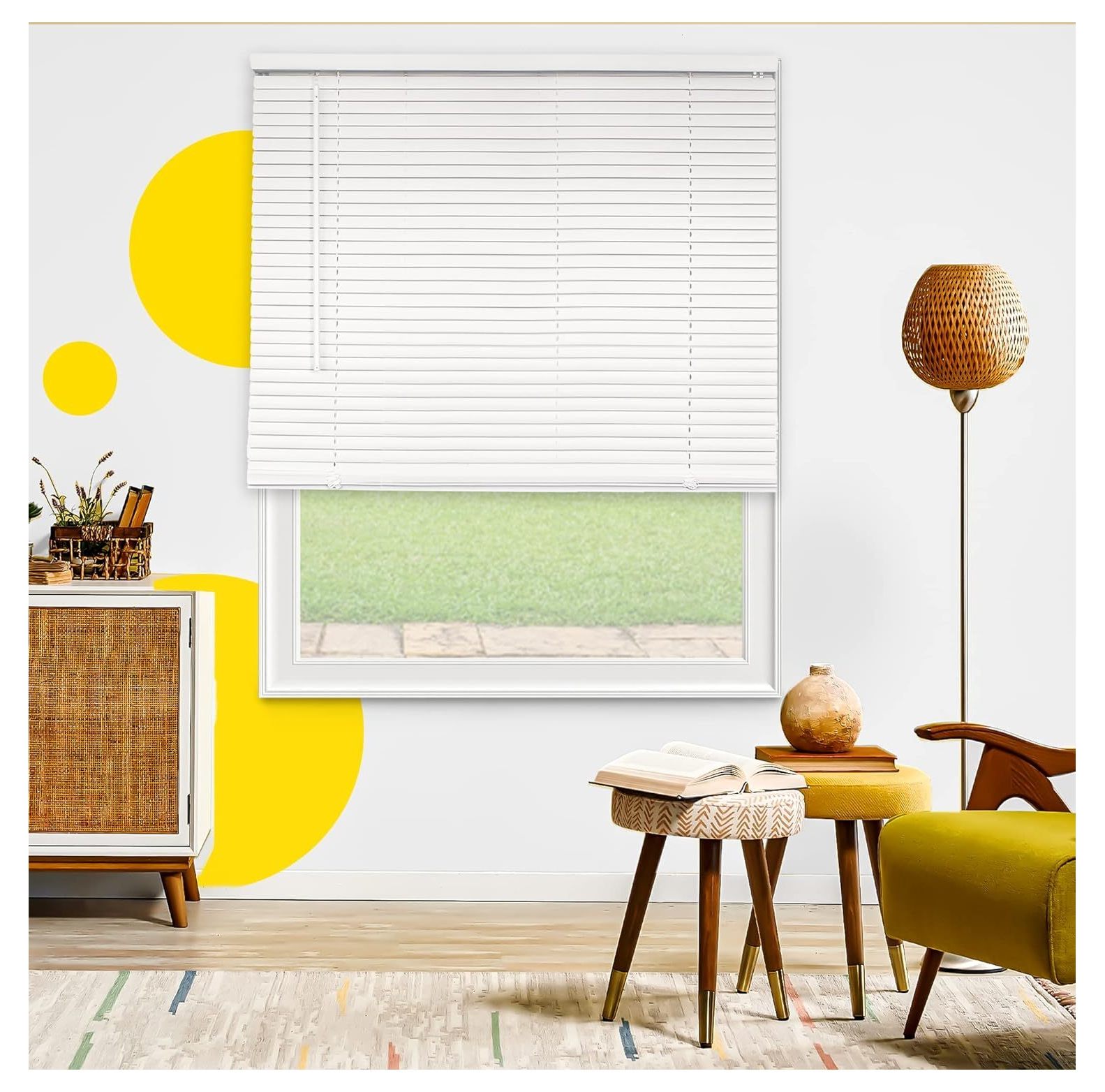 QUIRhait Blinds for Windows, Mini Blinds, Window Blinds, Door Blinds