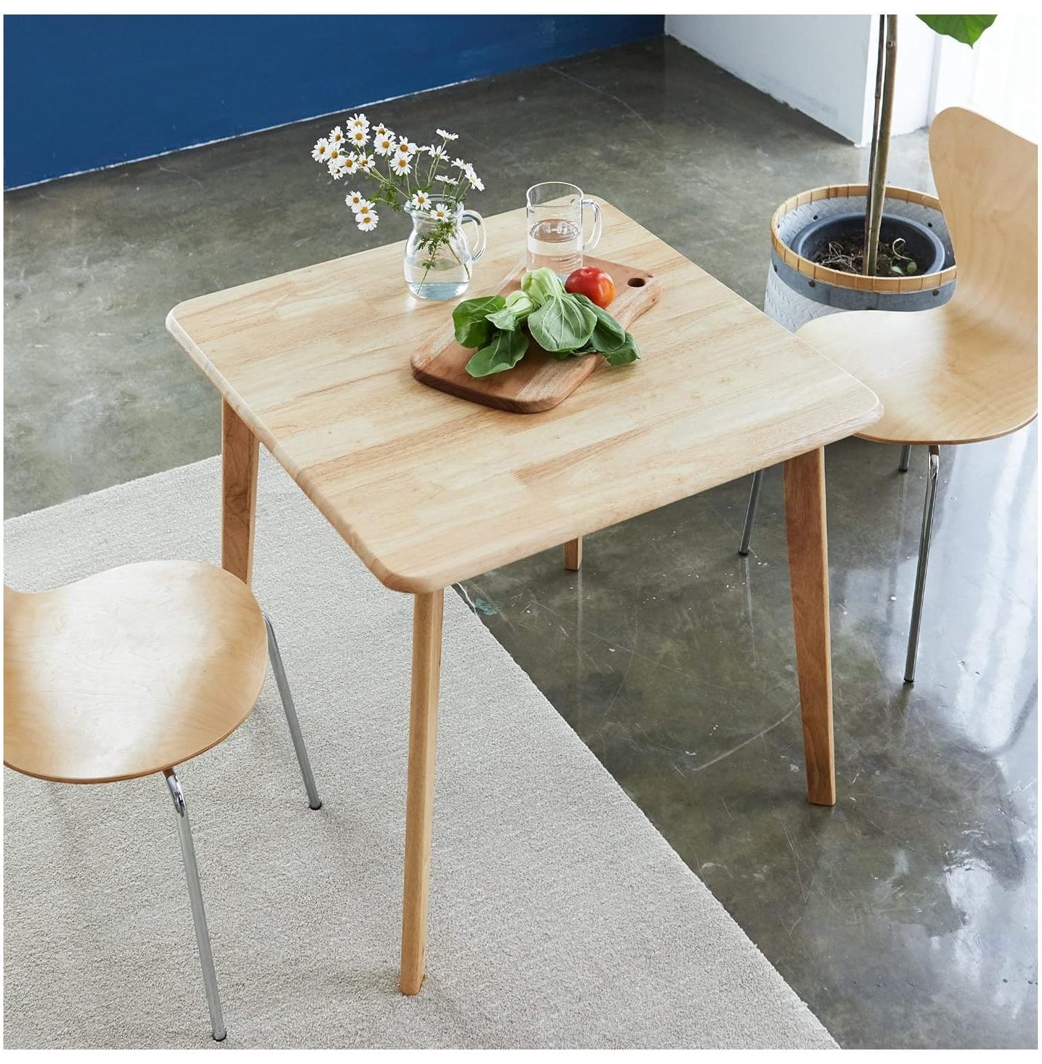 QUIRhait Canberra 28.3" Square Wooden Dining Table/ Century Modern