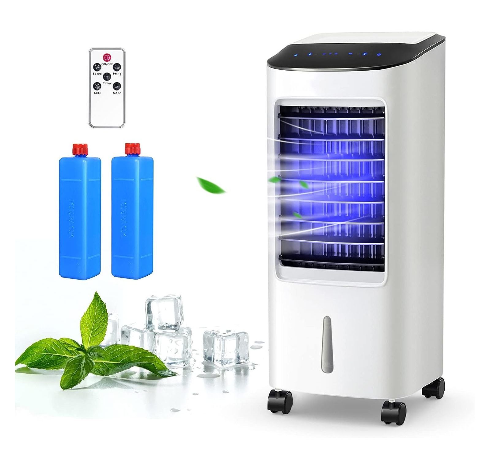 QUIRhait Evaporative Air Cooler Portable, 3in1 Air Cooler with Fan