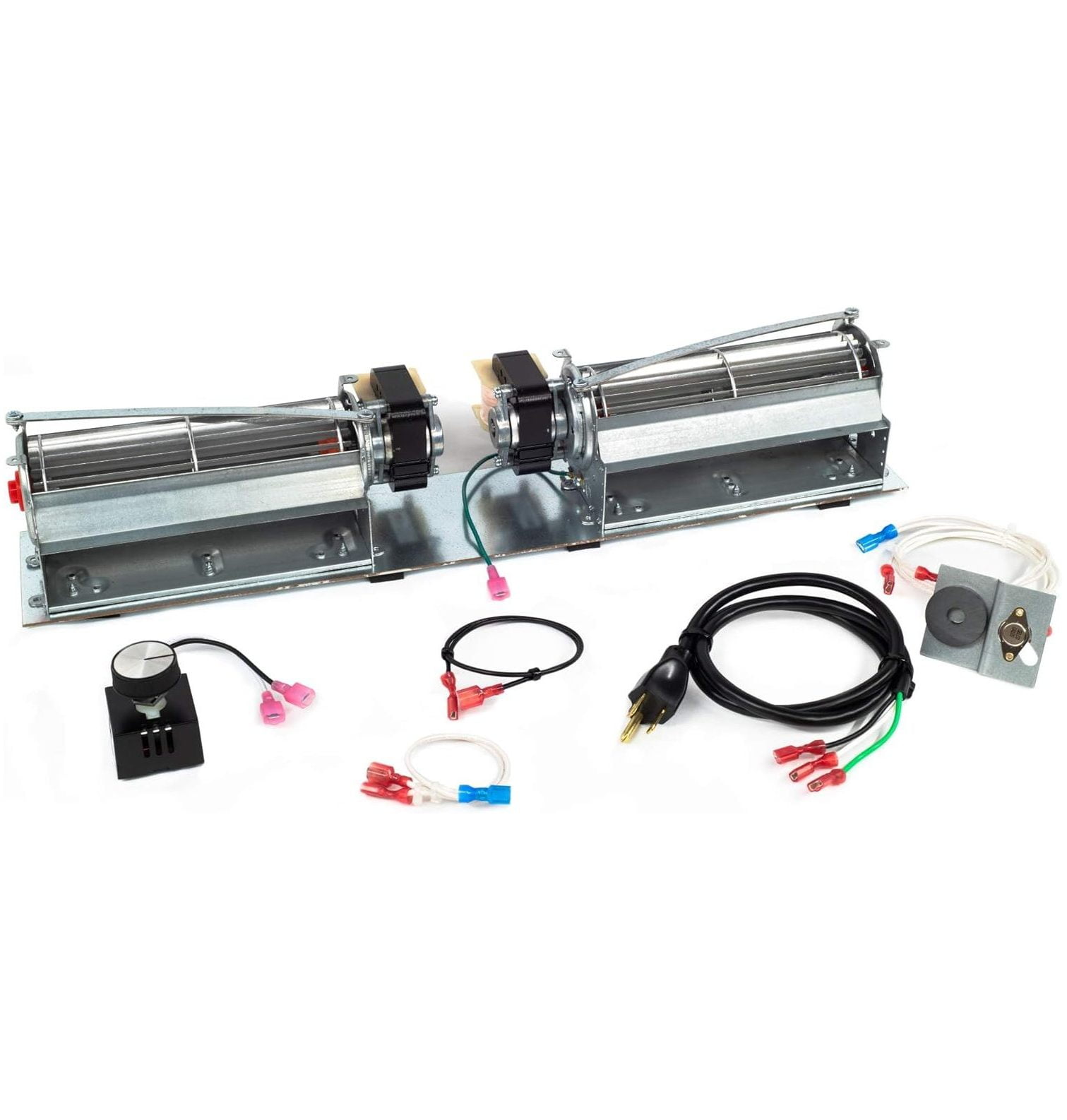 QUIRhait Fireplace Dual Blower Fan Kit for Wood Fireplaces Bearing