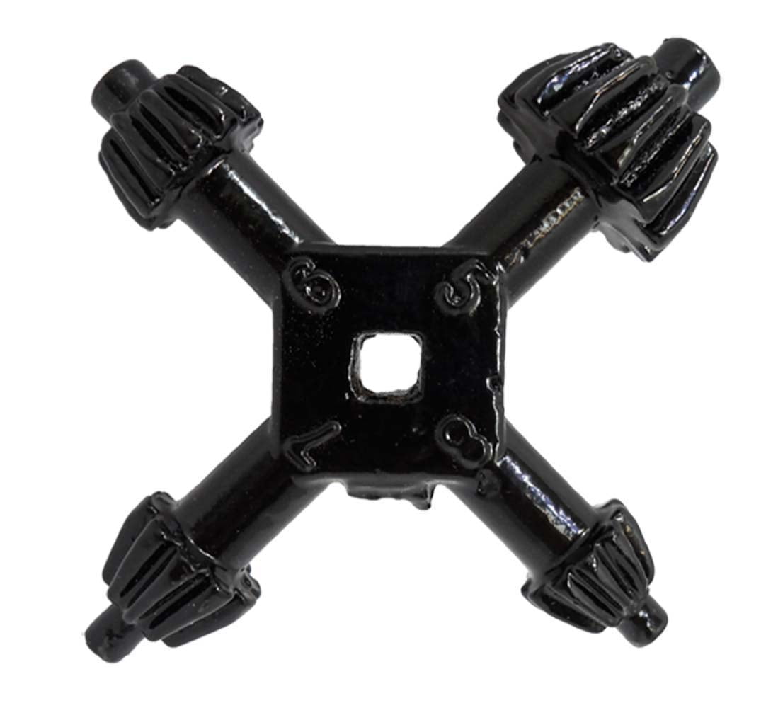 QUIX 4 Way Drill Chuck | Solid Metal | Sizes: 1/4", 3/8", 1/2", & 5/8" (6 mm, 10 mm, 13 mm, & 16 mm) | Suitable for Most Drills | Essential for Varied Drilling Tasks