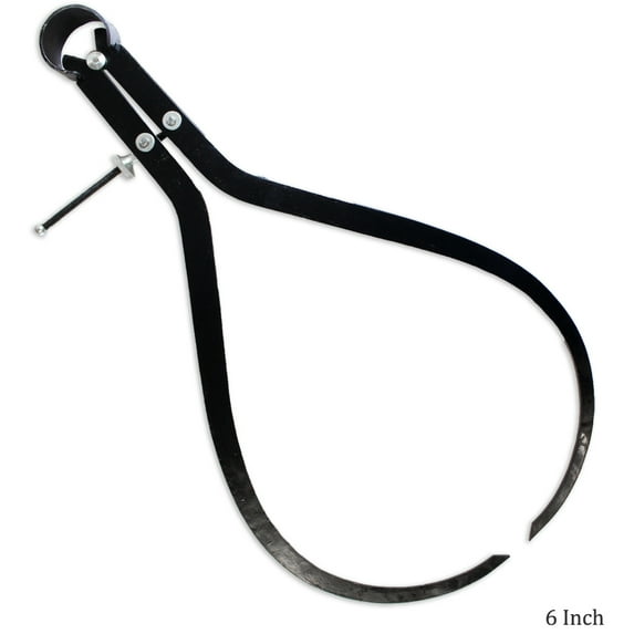 QUIX 6" (15.2 cm) Steel Outside Spring-type Caliper | Precise Thickness & Diameter Measurement | Durable Tension Screw Mechanism