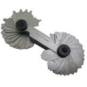 QUIX Multi-Tip Millimeter Radius Gauge | 34 Variations | 1-7 mm 0.04-0.3 Measurement Range | Solid Metal Construction | 2.75 7 cm Foldable Design | Adjustable Ends
