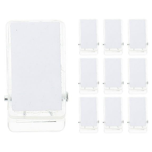 QUMONIN 10 Self Adhesive Wall Tapestry Clips Transparent Sticky Photo Paper Flag Hangers