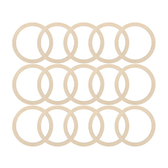 QUMONIN 100Pcs DIY Wood Wreath Rings Circle Frames Wall Hanging DIY Crafts Multi-Use Dream Catcher Frames