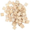 thumbnail image 1 of QUMONIN 100pcs 10mm Wood Slices Square DIY Plaque for Crafts, 1 of 5