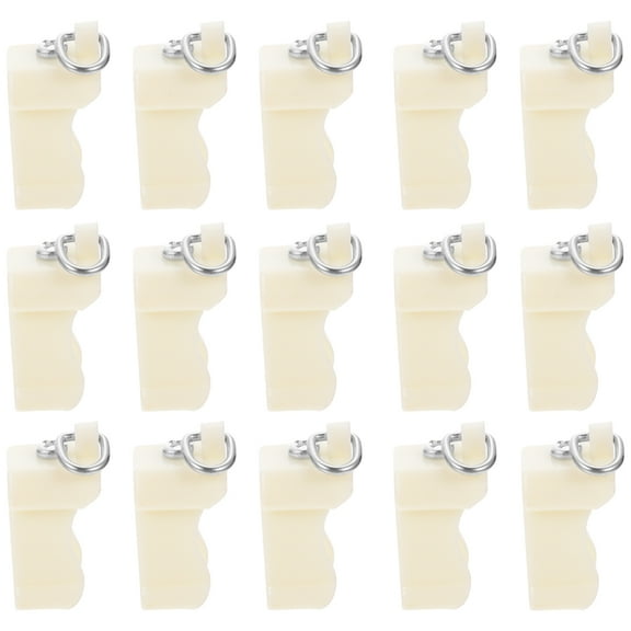 QUMONIN 20pcs Plastic Curtain Track End Caps Flexible Ceiling Track System