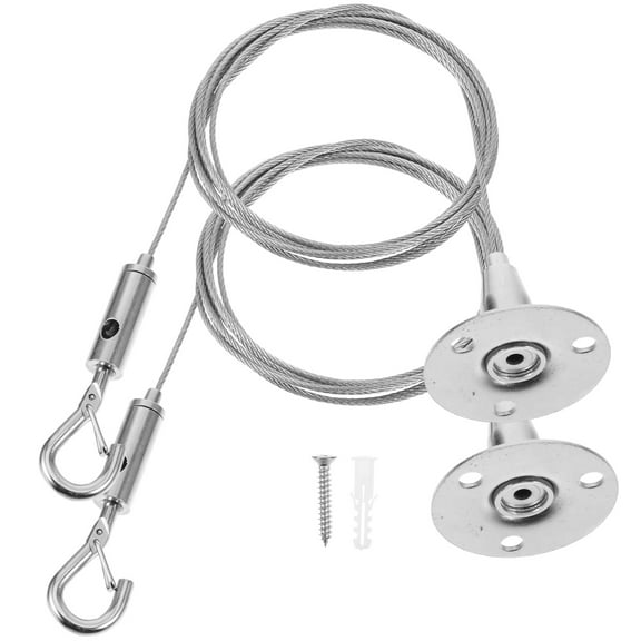 QUMONIN 2pcs Picture Rail Hangers Picture Frame Hanging Cord Picture Rail Hanging Wires