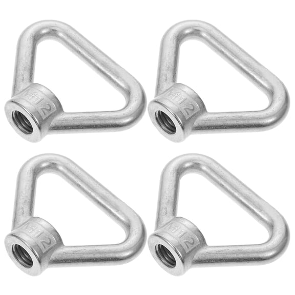 Mobutofu Trailer Tie Down Anchor Silver 4Pcs 2.6X1.97X0.79In
