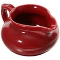 thumbnail image 1 of Mobutofu Red Ceramic Gravy Boat Sauce Cup, 1 Pack, 4.7 x 3.5 x 2.4 Inches, Unique Design for Serving Sauces, Condiments, and Dressings, 1 of 7