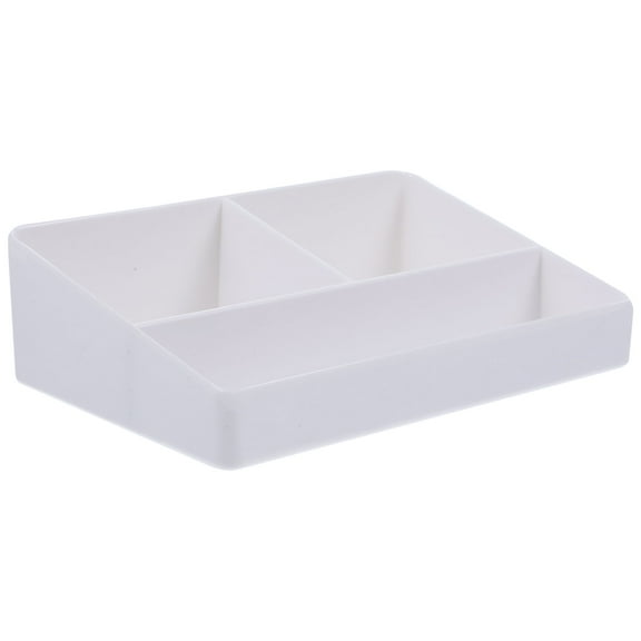 QUMONIN Coffee Station Organizer Tea Bags Holder 3 Compartments White