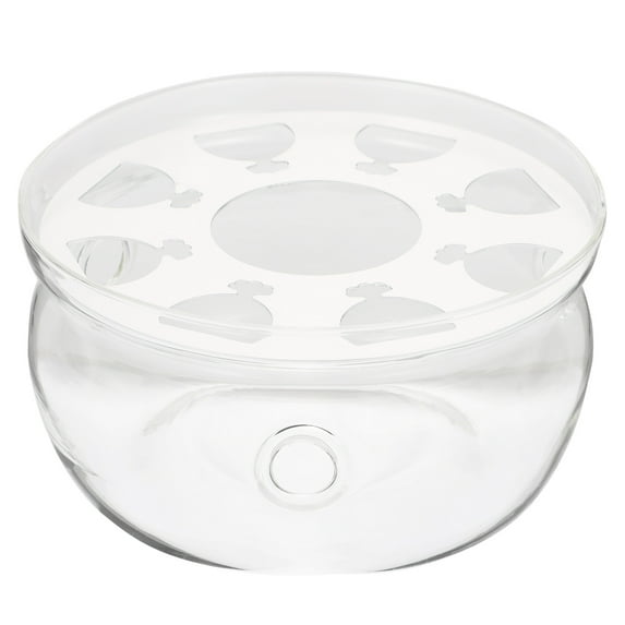 QUMONIN Glass Teapot Warmer Tea Light Holder for Home Kitchen