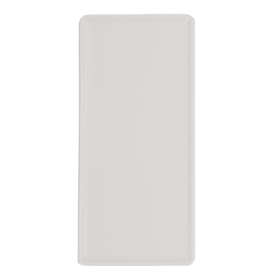 QUMONIN White Japanese Style Ceramic Sushi Serving Tray for Sushi, Sashimi, Appetizers, and Party Platters