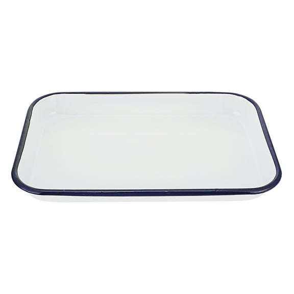 MLINS Laboratory Tray Enamel Sterilized Tray Rectangular Dish Multi Functional Tray