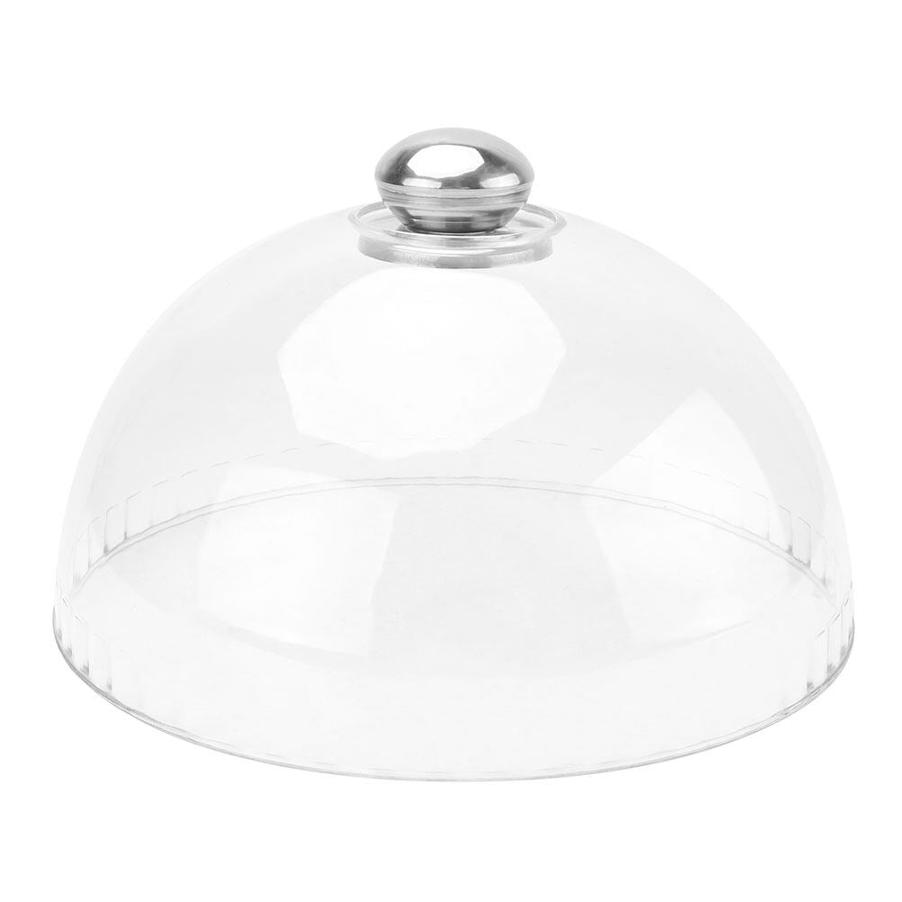 QUMONIN Plastic Transparent Snack Food Cake Cover Dustproof Tray Acrylic
