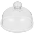 thumbnail image 1 of QUMONIN Round Ceramic Cake Platter with Glass Dome Cover for Dining Parties and Weddings, 1 of 8