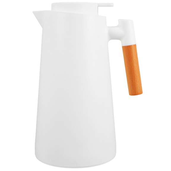QUMONIN Stainless Steel Vacuum Insulated Pitcher with Handle, Leak-Proof Thermal Carafe for Hot and Cold Beverages