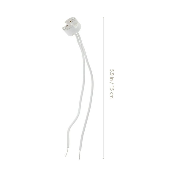 QUMONIN VILLCASE 20PCS MR16/GU5.3 Ceramic Lamp Socket with Wire