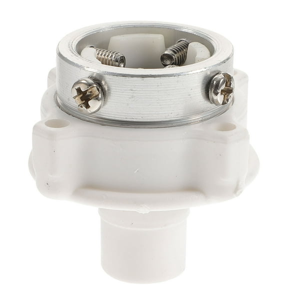 GOOHOCHY Washer Hose Connector with Quick Connect Fittings for Hose 1/2 Stainless Steel ABS White