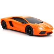 QUN FENG RC Car 118 Compatible with Lamborghini Aventador Radio Remote Control Cars Electric Car Sport Racing Hobby Toy Car Grade Licensed Model Vehicle for Kids Boys and Girls Best Gift Orange