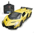 thumbnail image 1 of Remote Control Car Compatible with Lamborghini Veneno Officially Licensed 1:24 Model Vehicle for Boys Gifts, Yellow, 1 of 6