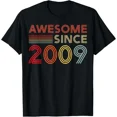 thumbnail image 1 of QUNHSHIRT 16 Year Old Bday Decorations Son Boy 16Yr 2009 16Th Birthday T-Shirt Unisex S-5XL Hot Trending Shirt, Vintage Birthday Gift, 1 of 3