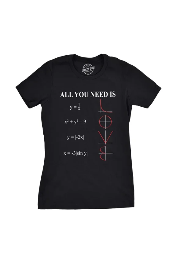 All You Need Is Love Equation T Shirt Funny Nerdy Math Tee Unisex S-5XL Hot Trending Shirt, Vintage Birthday Gift