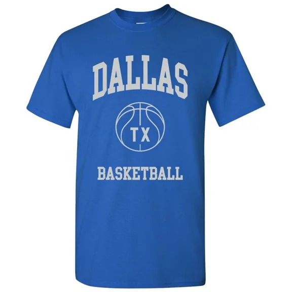 QUNHSHIRT Dallas Classic Basketball Arch - Hometown Sports Team T-Shirt Unisex S-5XL Hot Trending Shirt, Vintage Birthday Gift
