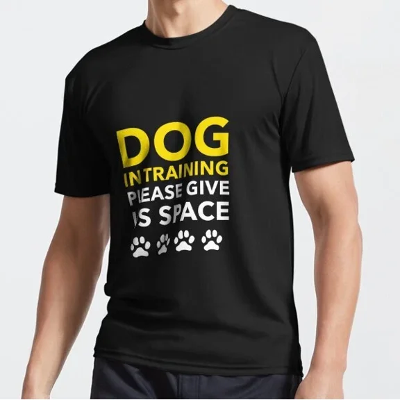 QUNHSHIRT Dog In Training Please Give Us Space Dog Training Unisex T-Shirt Unisex S-5XL Hot Trending Shirt, Vintage Birthday Gift
