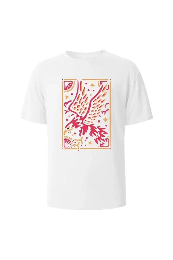 Firebird Print Casual Short sleeved Tops Summer Tees For Wo1 Unisex S-5XL Hot Trending Shirt, Vintage Birthday Gift