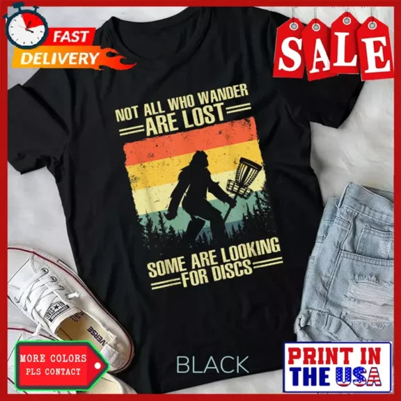 QUNHSHIRT Funny Fun Disc Golf Art Disc Golf Player Gifts Sports T-Shirt Unisex S-5XL Hot Trending Shirt, Vintage Birthday Gift