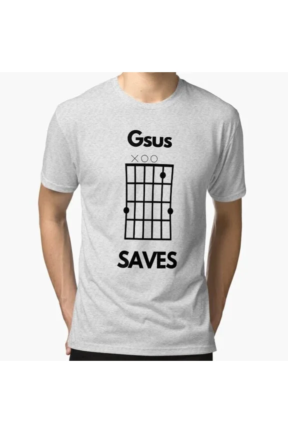 Gsus Saves (Jesus Saves) Chord Pun T-Shirt Unisex S-5XL Hot Trending Shirt, Vintage Birthday Gift