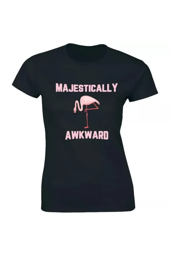 Majestically Awkward Flamingo Grapic Animal B Tee Unisex S-5XL Hot Trending Shirt, Vintage Birthday Gift