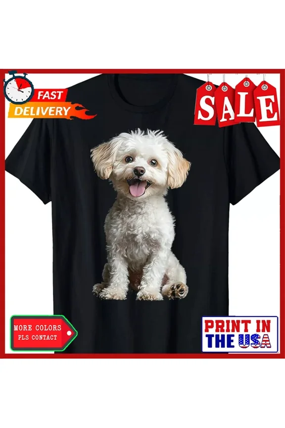 Maltipoo Dog Motif Pet Artwork Maltipoo T-Shirt Unisex S-5XL Hot Trending Shirt, Vintage Birthday Gift