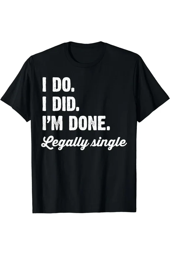 New Just Divorced Funny Divorce Party Celebration Men Women T-Shirt Unisex S-5XL Hot Trending Shirt, Vintage Birthday Gift