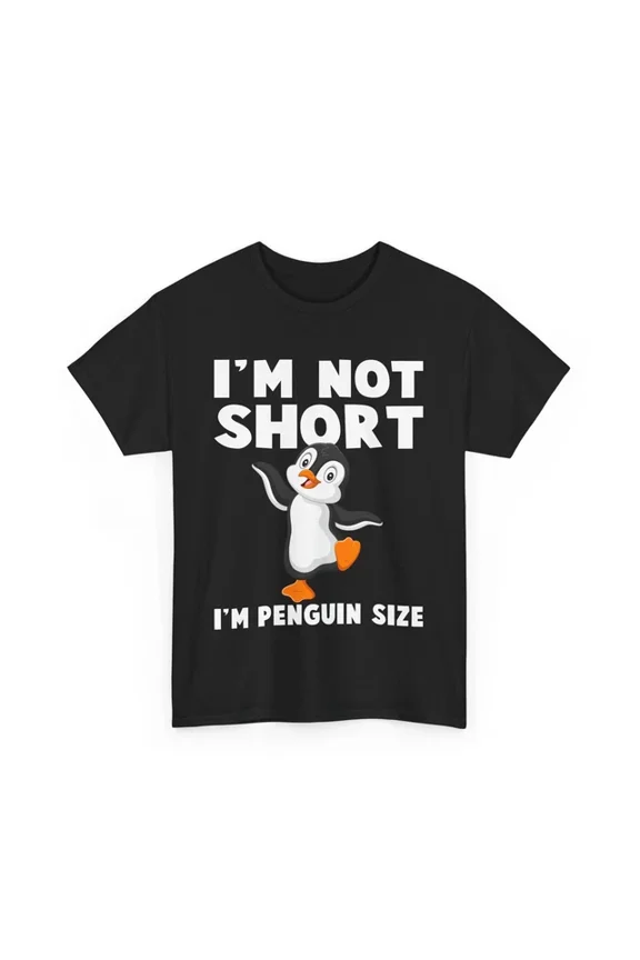 Penguin Shirt, I'M Not Short I'M Penguin Size Penguin Animals Lovers T-Shirt Unisex S-5XL Hot Trending Shirt, Vintage Birthday Gift