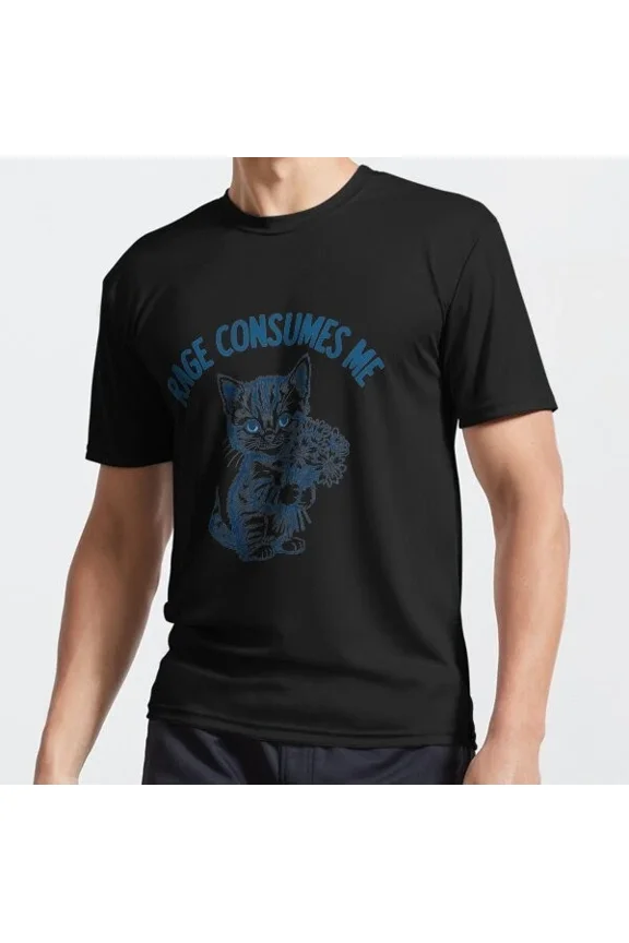 Rage Consumes Me Funny Vintage Kitten Funny T-Shirt Unisex S-5XL Hot Trending Shirt, Vintage Birthday Gift