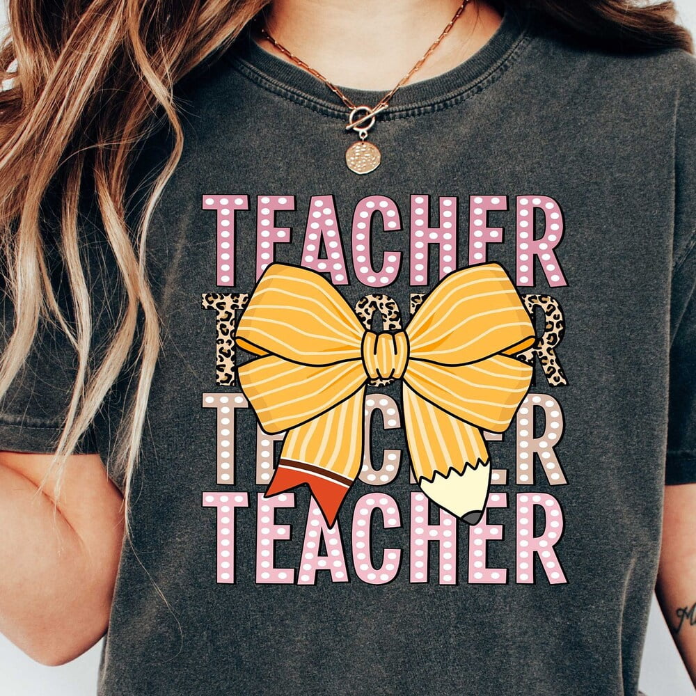 Funny Teacher Shirt - Women's Welcome Back To School Tee, First Day Gift, Cotton Blend T-Shirt