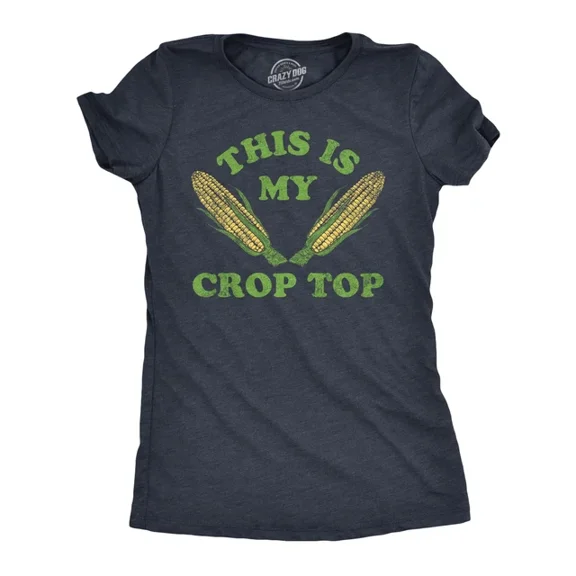 QUNHSHIRT This Is My Crop Top T Shirt Funny Farming Corn Crops Tee Unisex S-5XL Hot Trending Shirt, Vintage Birthday Gift